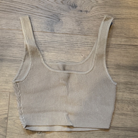 Artizia Babaton Sculpt Knit Squareneck Cropped Tank - Picture 4 of 5